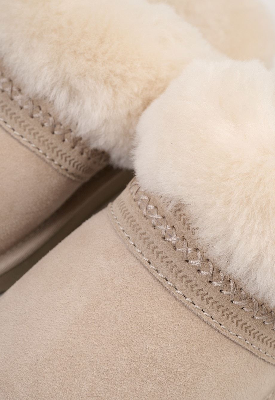 Nahkatohvelit vaalean beige - 3