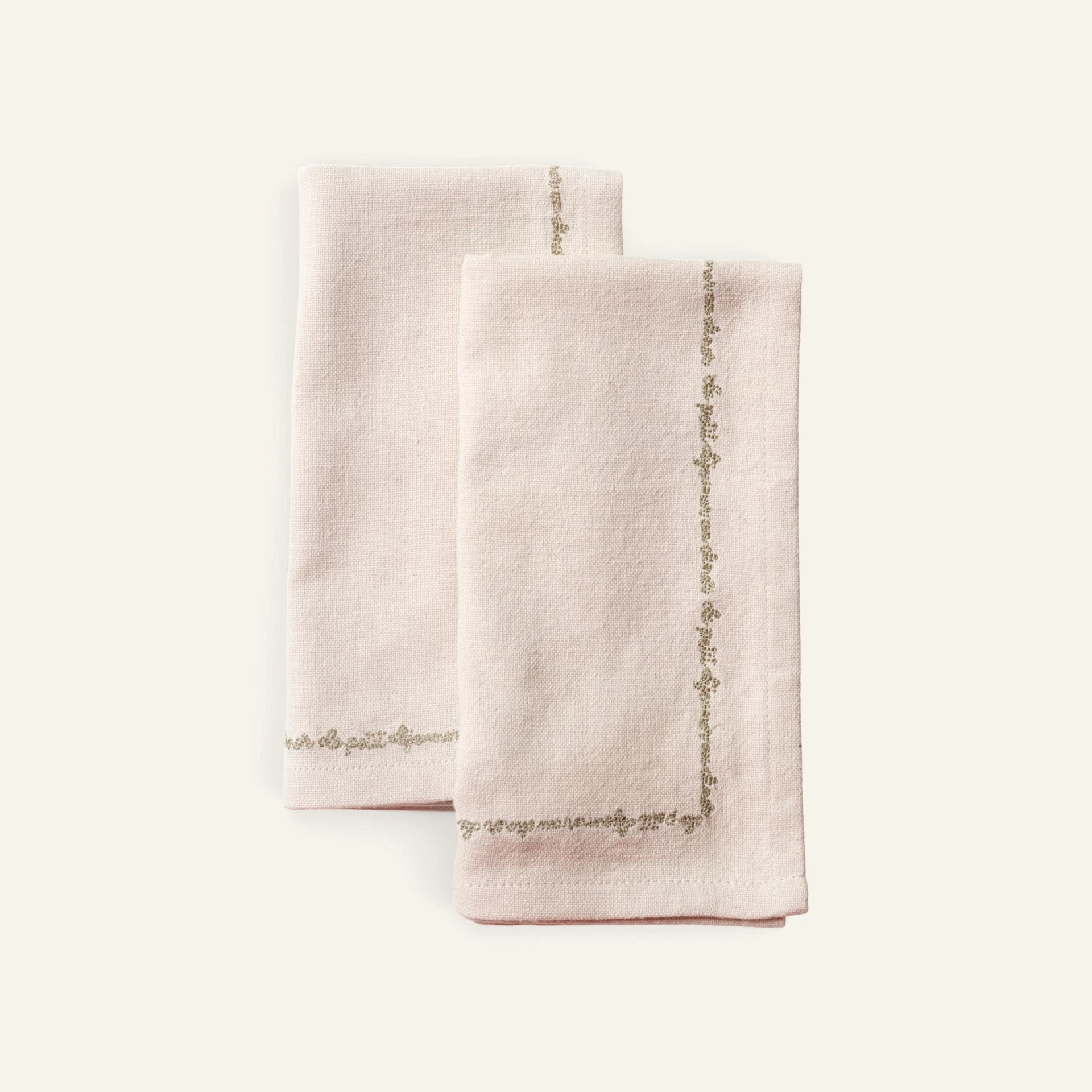Kangaslautasliina, 2 kpl  luonnonväri - 45x45 cm luonnonväri - 1