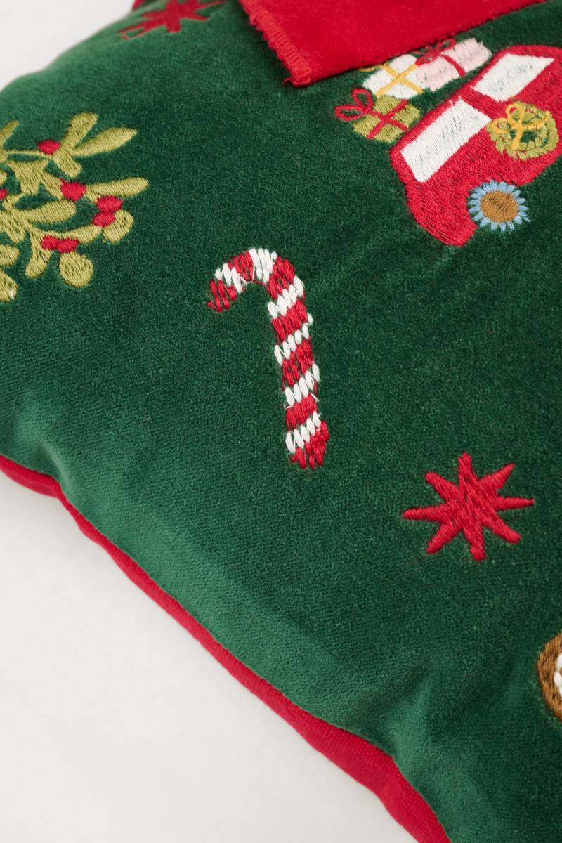 Koristetyynynpäällinen moniväri/vihreä - 3
