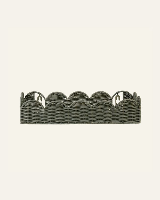 Hylly tummanvihreä - 40x12x8 cm tummanvihreä - 1