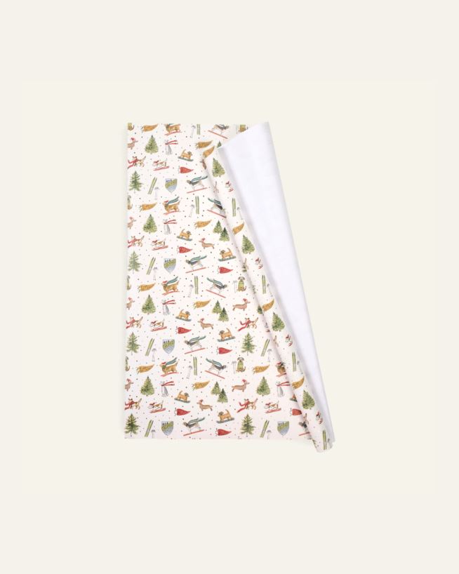 Lahjapaperi moniväri/valkoinen - 70cm x 3m moniväri/valkoinen - 1