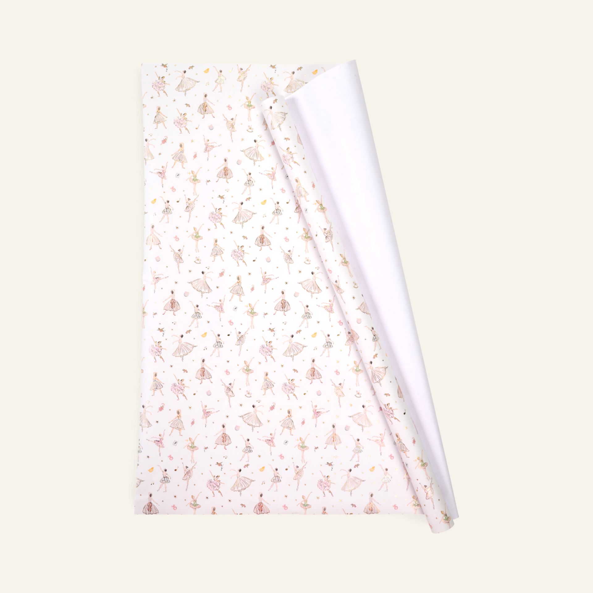 Lahjapaperi moniväri/valkoinen - 70cm x 3m moniväri/valkoinen - 1