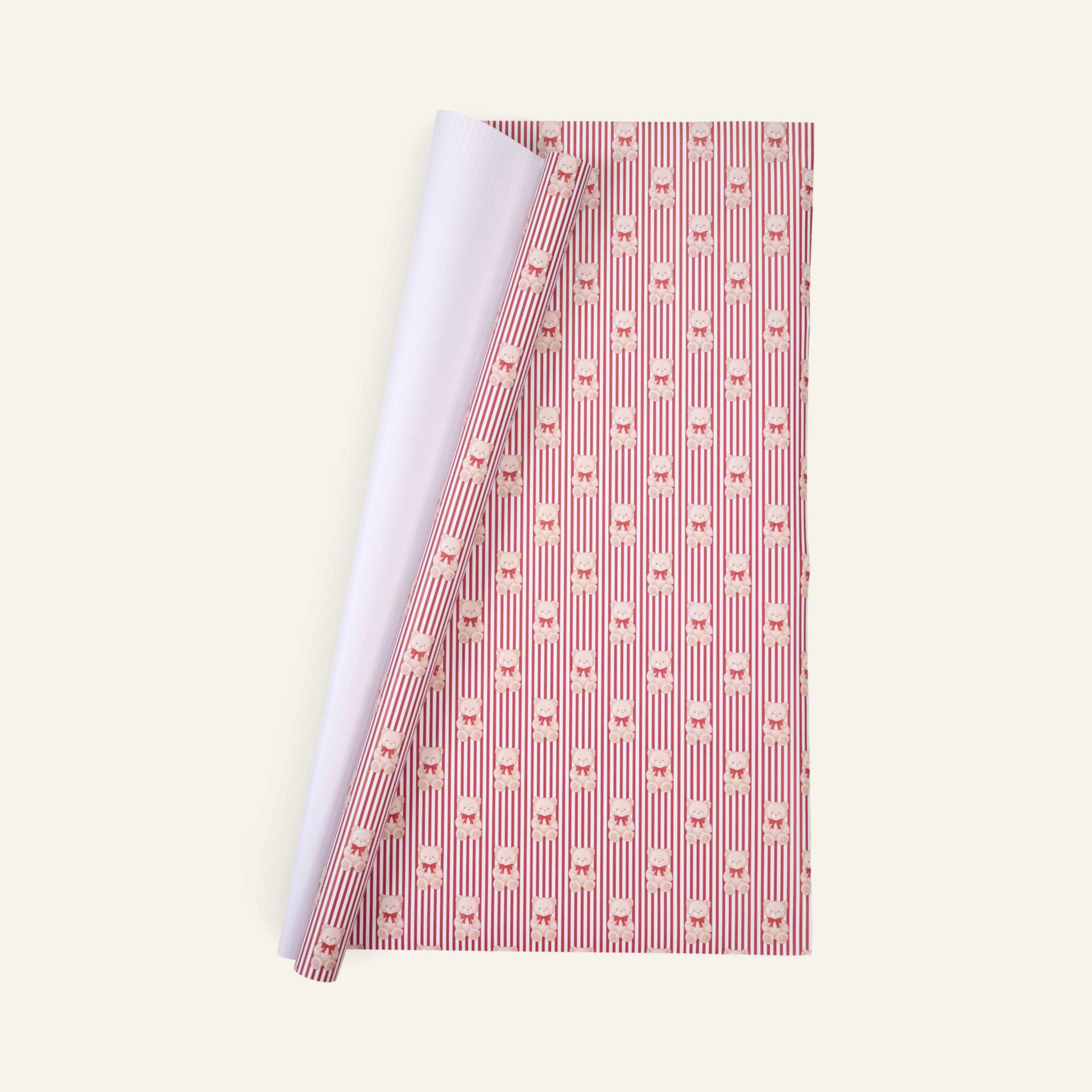 Lahjapaperi moniväri/valkoinen - 70cm x 3m moniväri/valkoinen - 1
