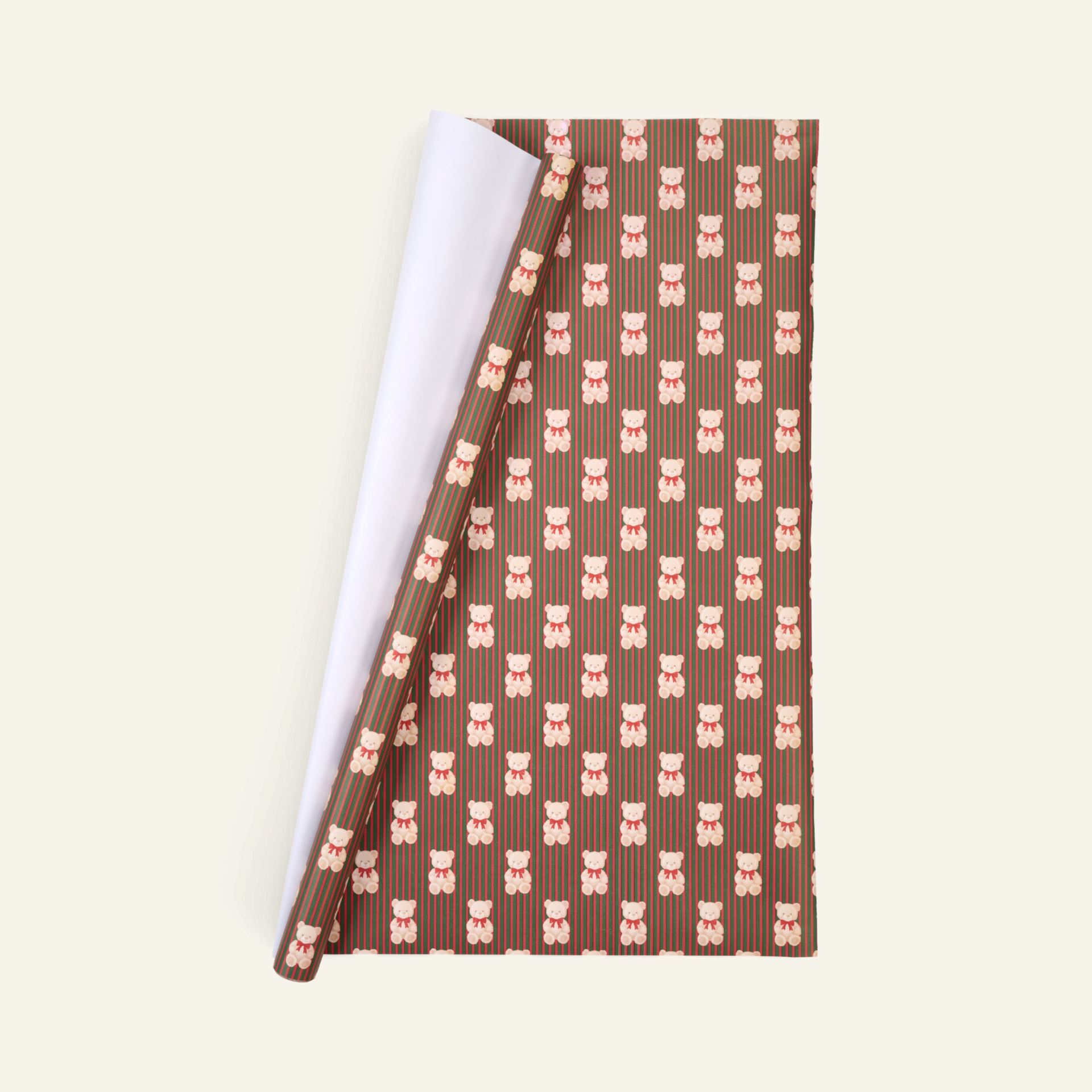 Lahjapaperi moniväri/vihreä - 70cm x 3m moniväri/vihreä - 1