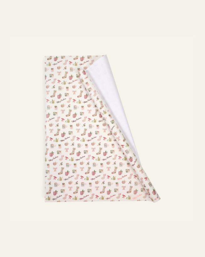 Lahjapaperi moniväri/valkoinen - 70cm x 3m moniväri/valkoinen - 1