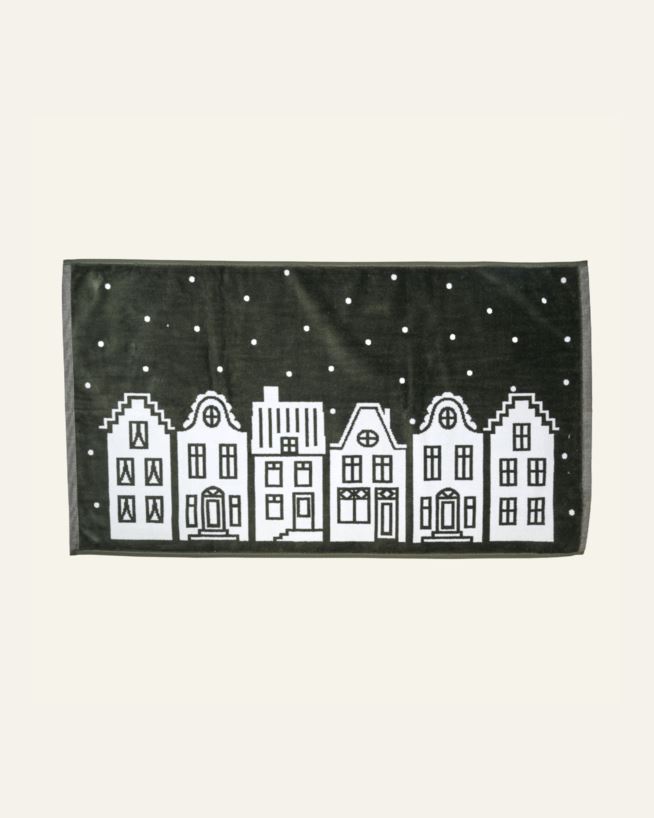Kylpyhuoneenmatto tummanvihreä - 50x90 cm tummanvihreä - 1