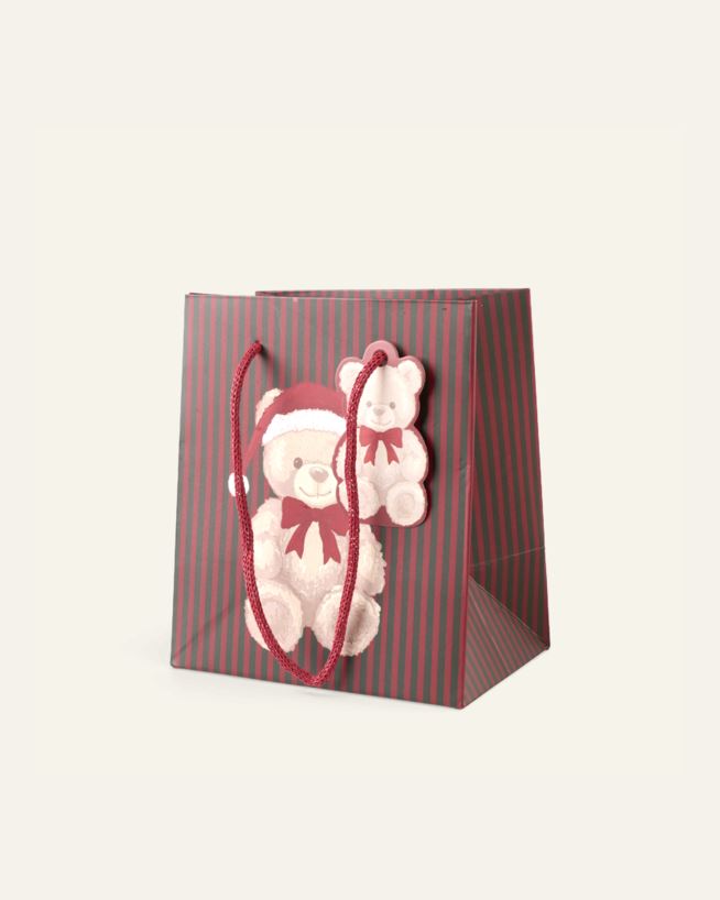 Lahjapussi moniväri/vihreä - 13x15x9 cm moniväri/vihreä - 1