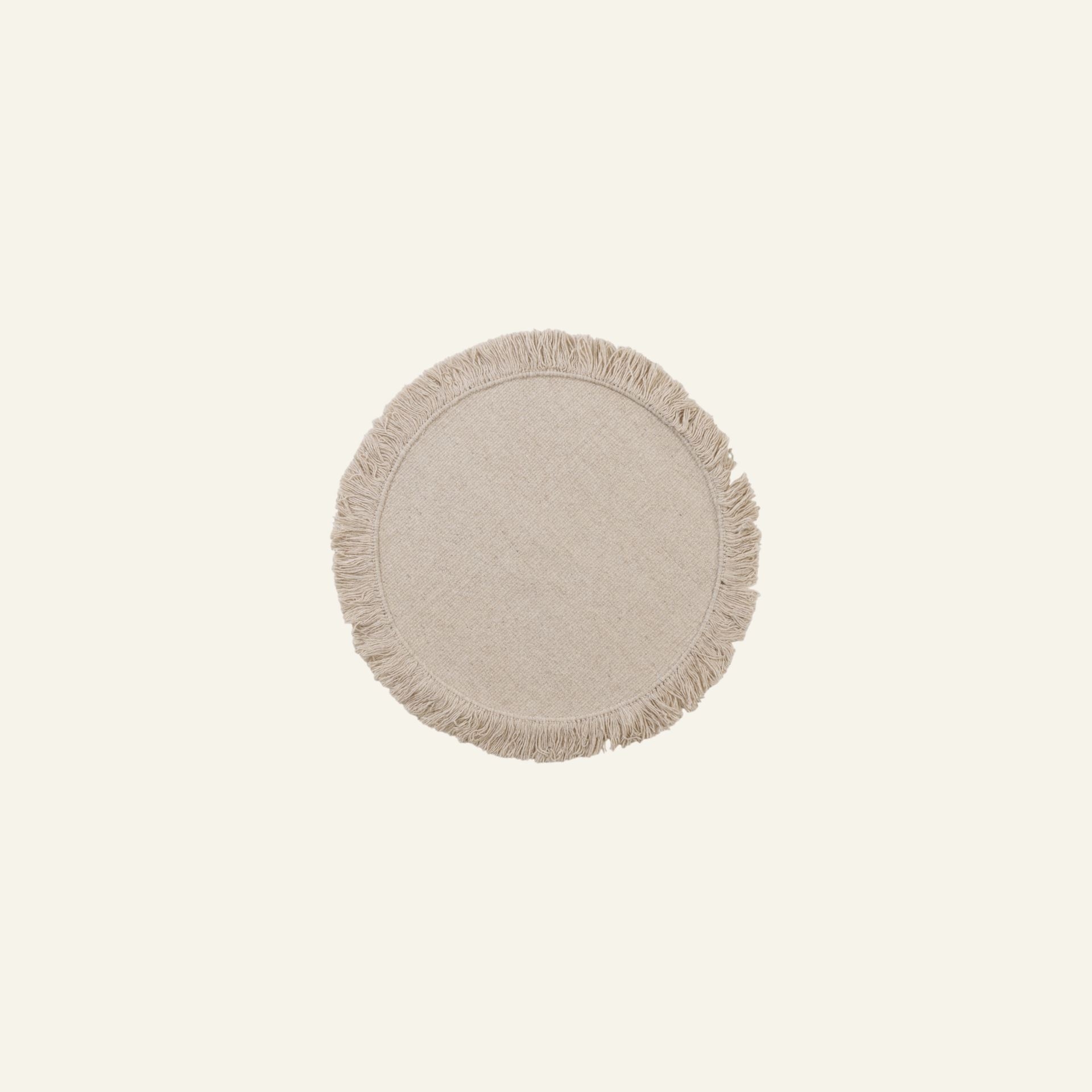 Pyöreä matto vaalean beige - ø100 cm vaalean beige - 1