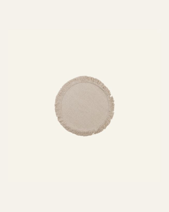 Pyöreä matto vaalean beige - ø100 cm vaalean beige - 1