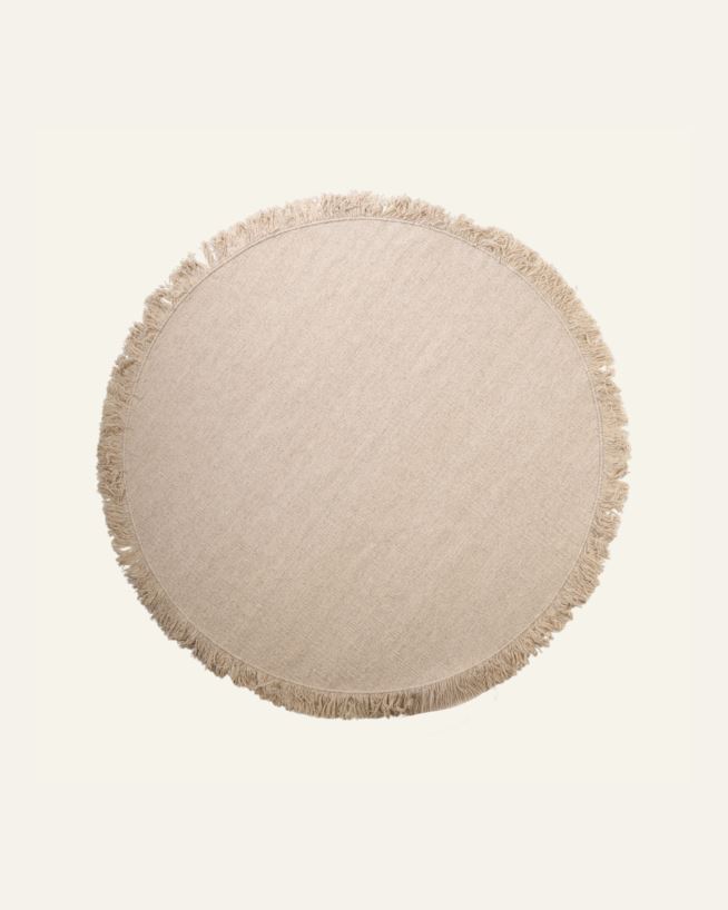 Pyöreä matto vaalean beige - ø250 cm vaalean beige - 1