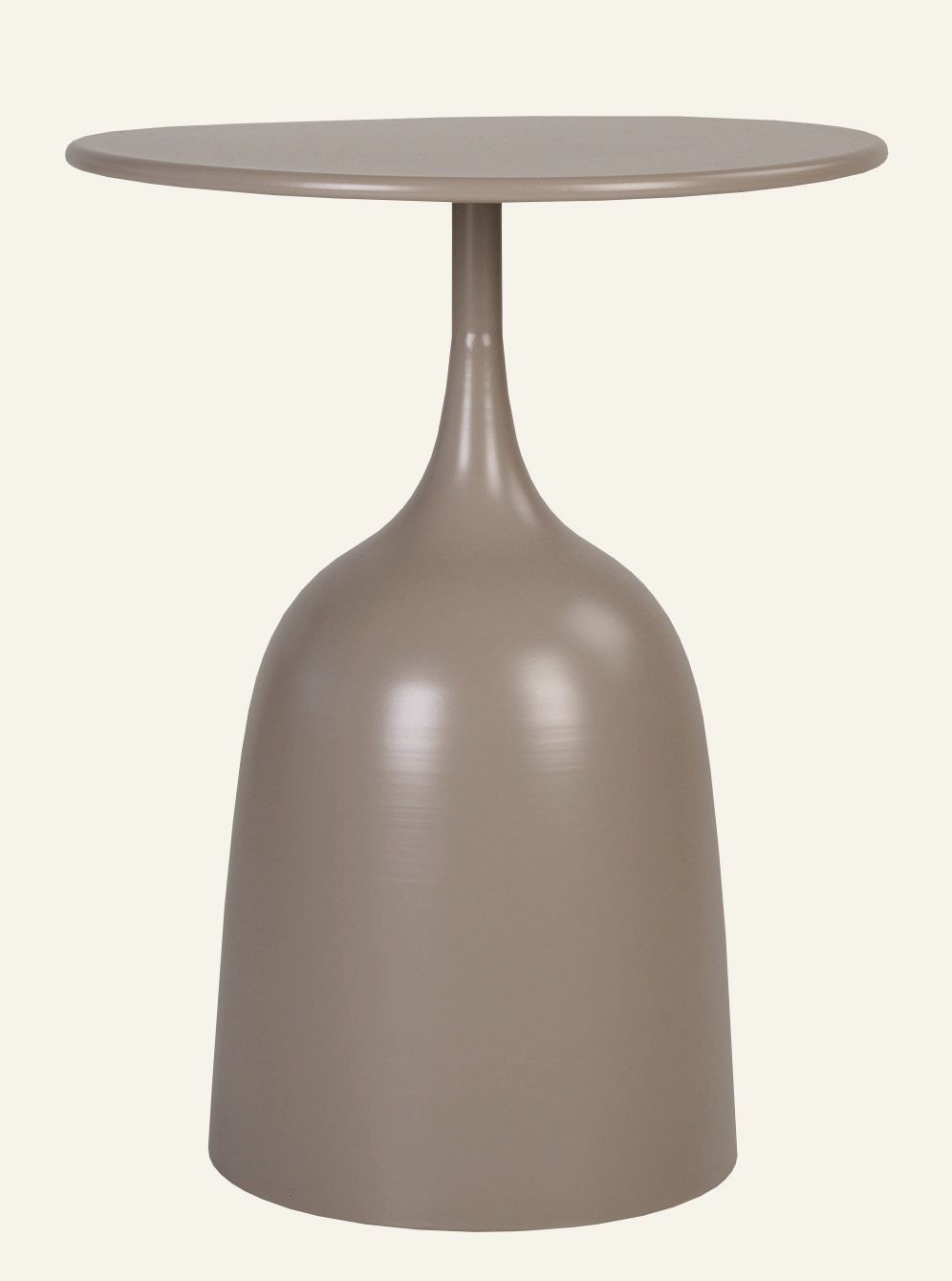 Sivupöytä tummanbeige - ø39x50cm Tummanbeige - 1