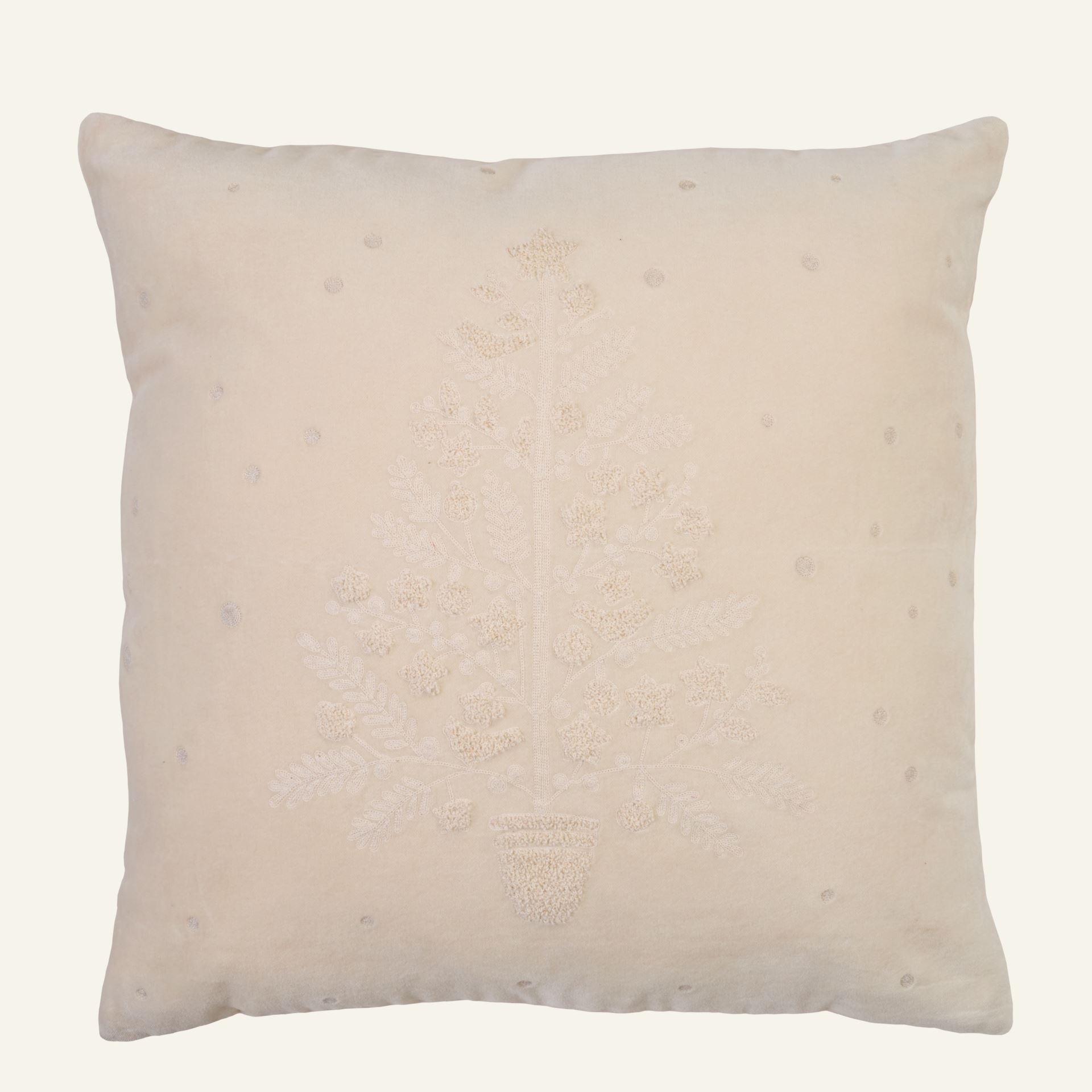 Koristetyynynpäällinen luonnonvalkoinen - 50x50 cm luonnonvalkoinen - 1