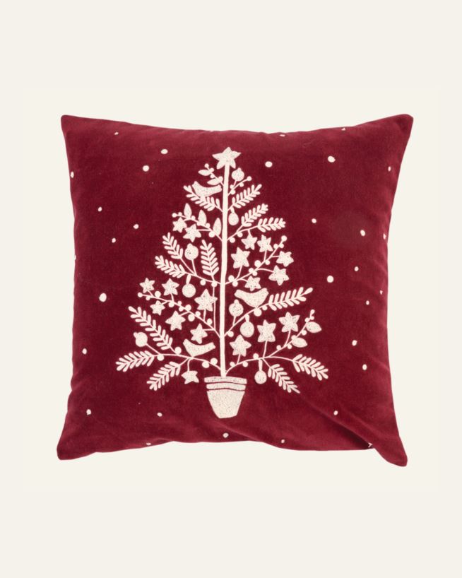 Koristetyynynpäällinen tummanpunainen - 50x50 cm tummanpunainen - 1