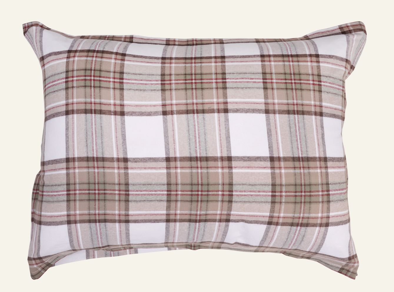 Lankavärjätty flanellihotellityynyliina moniväri - 70x100 cm moniväri - 1