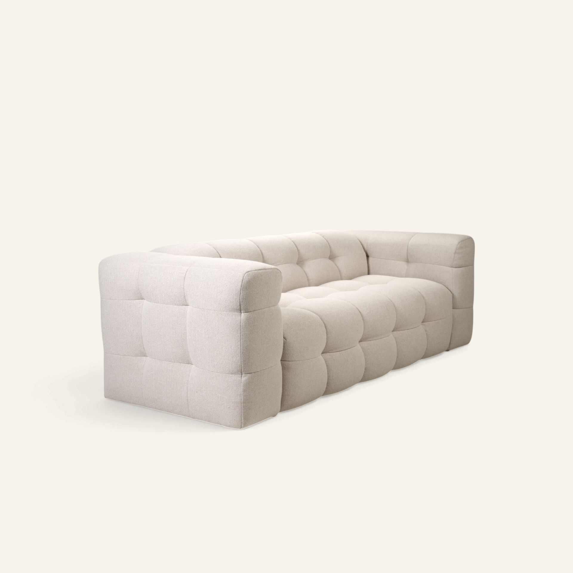 3-istuttava sohva vaalean beige - 5