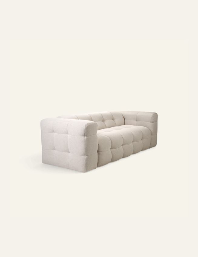 3-istuttava sohva vaalean beige - 5