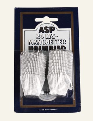 Alu kynttilämansetit hopea