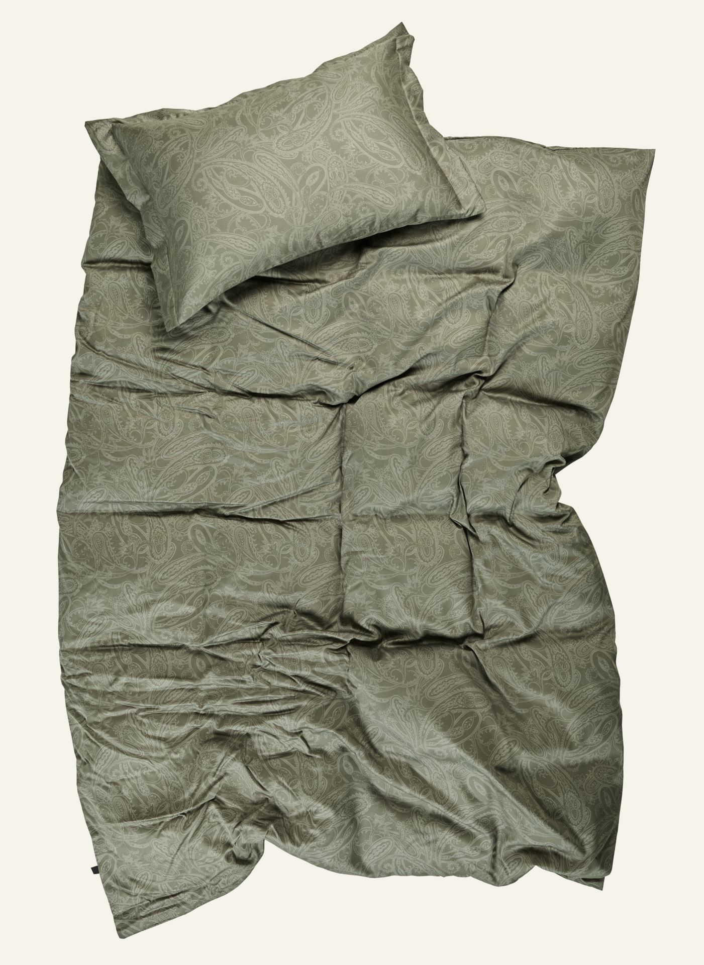 Pussilakanasetti egyptinpuuvillaa oliivinvihreä - 2