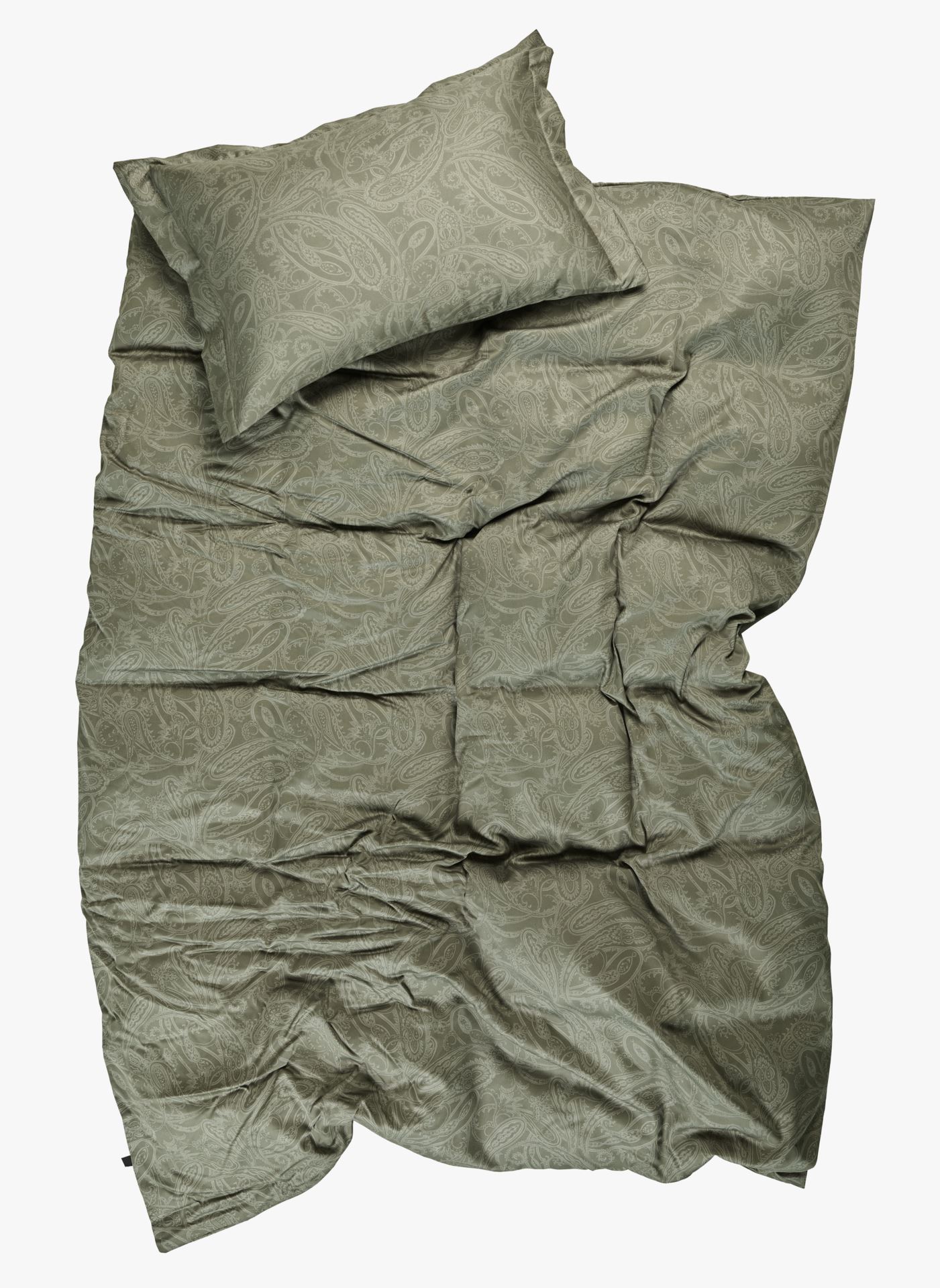 Pussilakanasetti egyptinpuuvillaa oliivinvihreä - 2