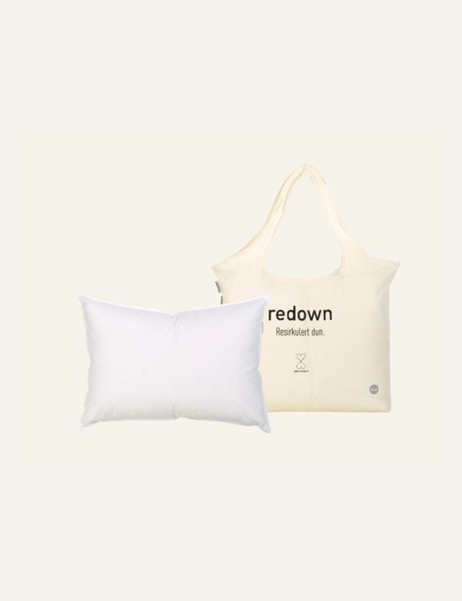 Keskikorkea untuvatyyny valkoinen - 3