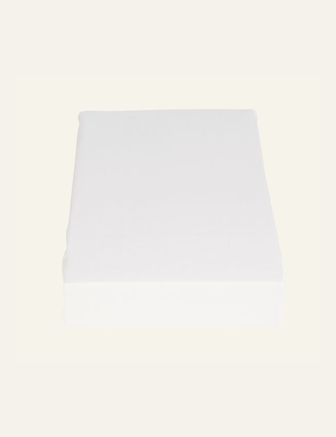 Muotoonommeltu aluslakana valkoinen - 3