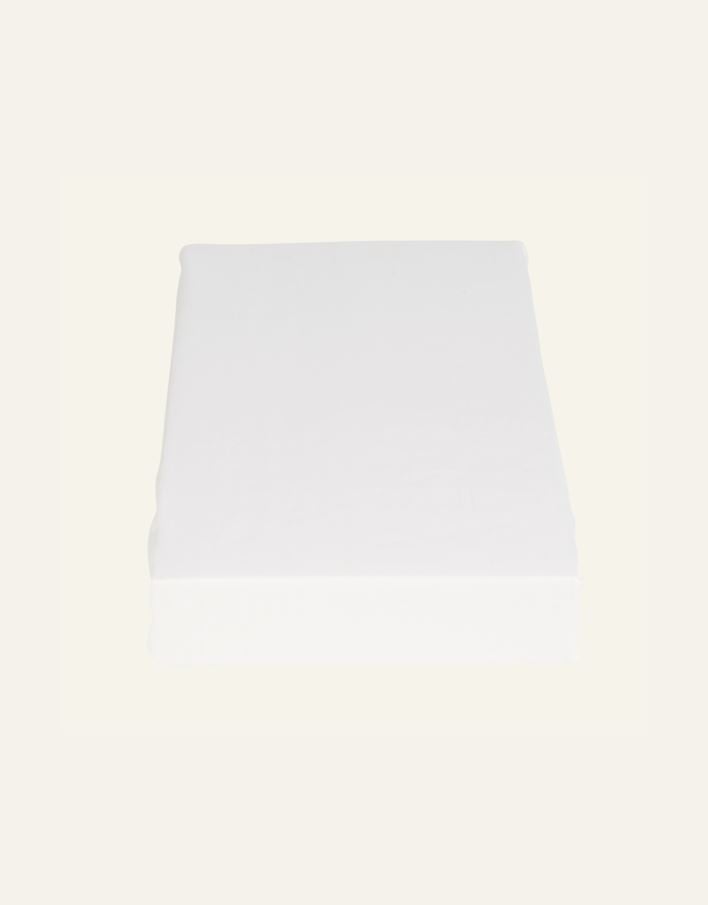 Muotoonommeltu aluslakana valkoinen - 3