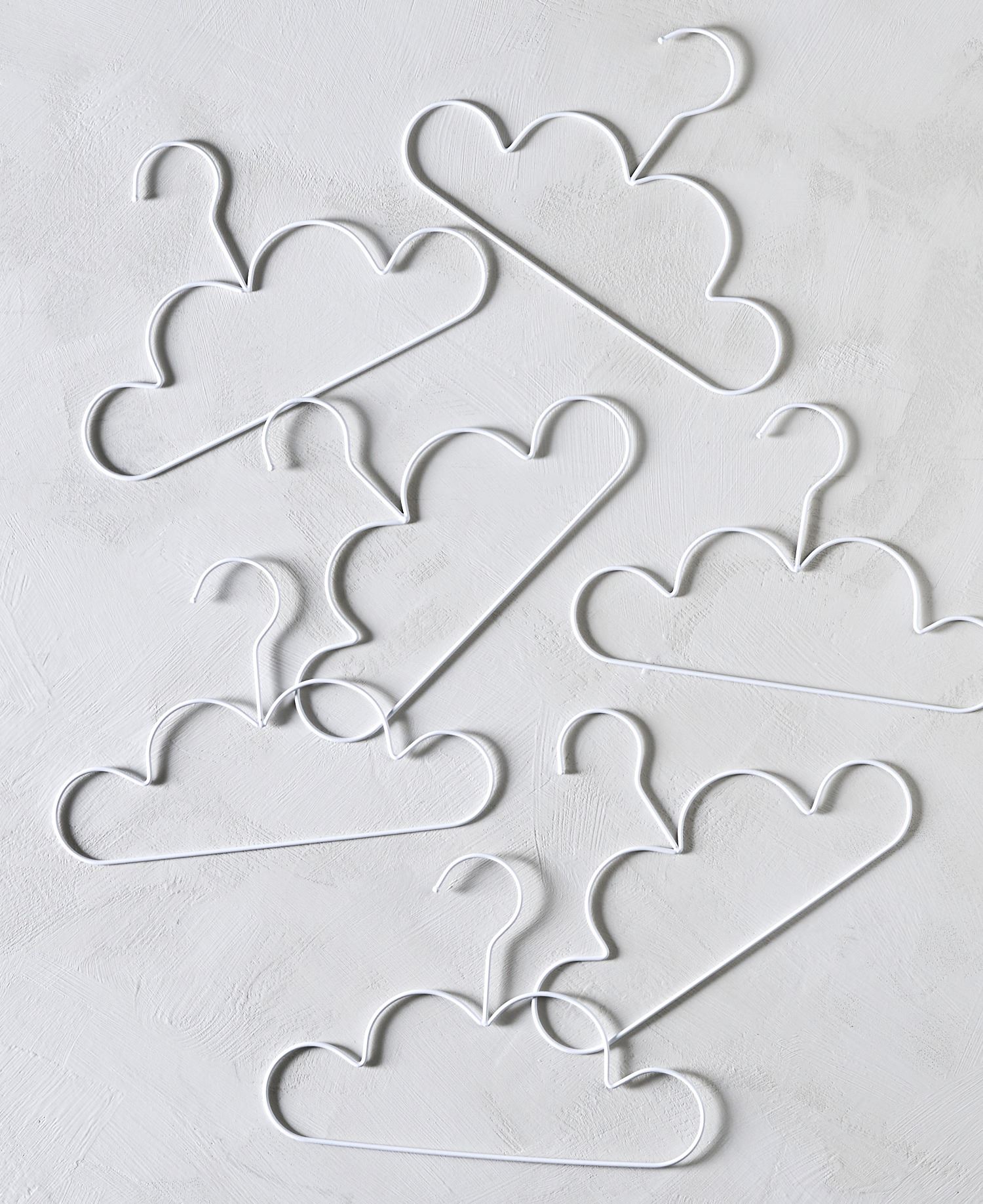 Vaateripustin, 3 kpl valkoinen - 2