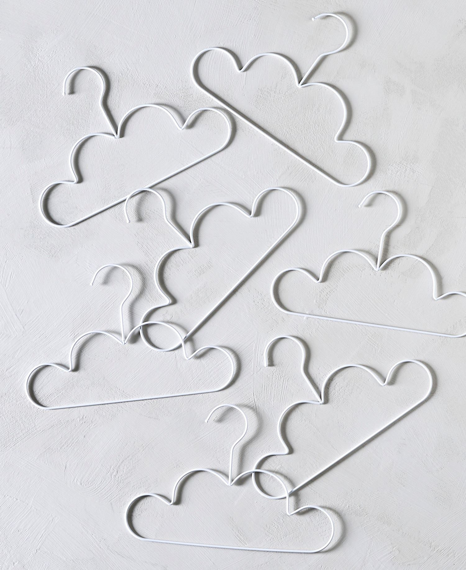 Vaateripustin, 3 kpl valkoinen - 2