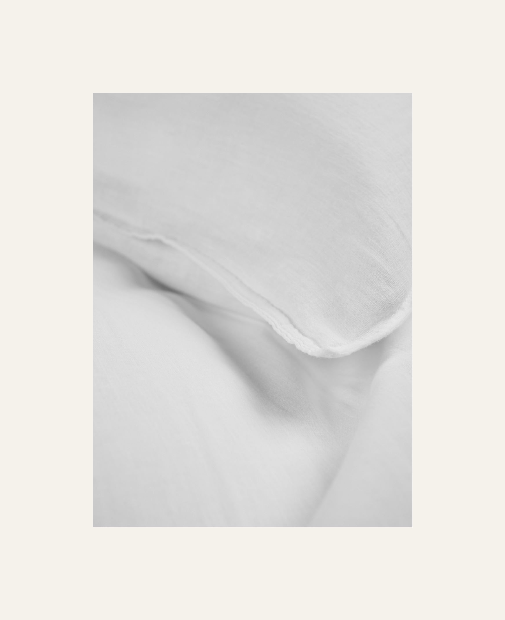 Pussilakanasetti puolipellavaa valkoinen - 3