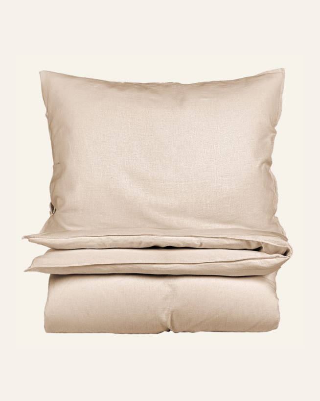 Pussilakanasetti puolipellavaa luonnonväri - 230x220 cm luonnonväri - 1