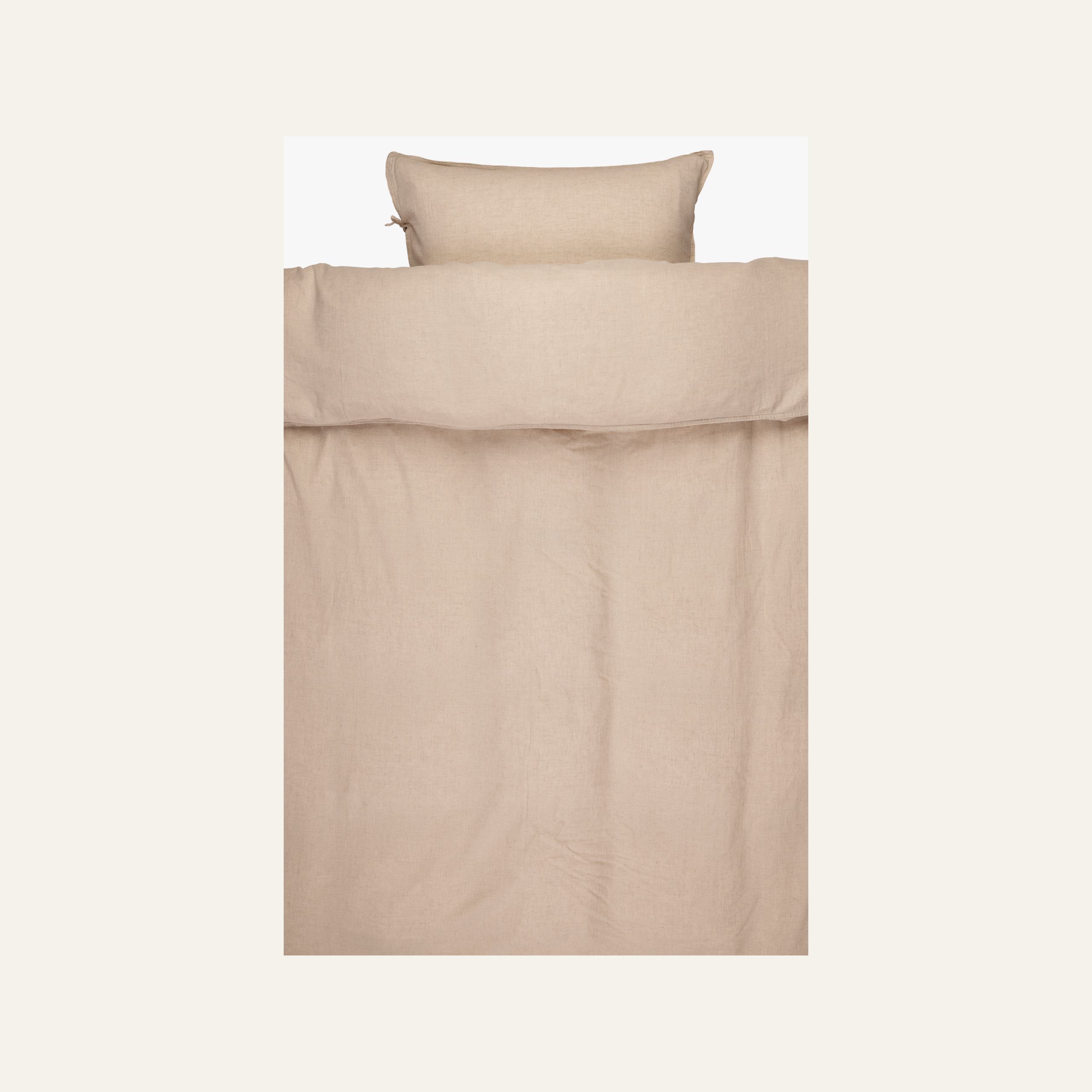 Pussilakanasetti puolipellavaa luonnonväri - 2