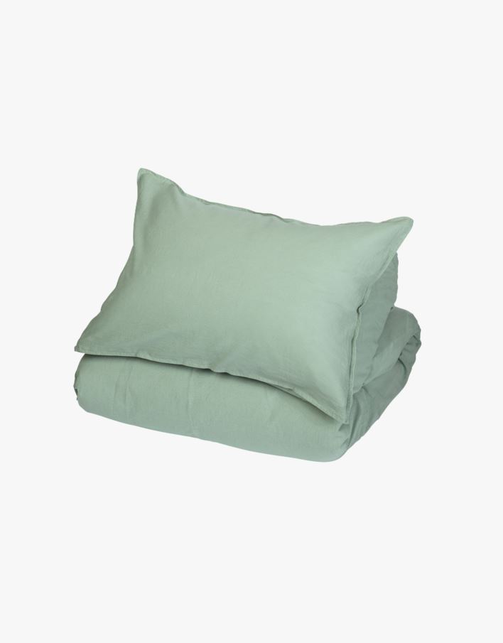 Pussilakanasetti pellavaa vaaleanvihreä - 150x210 cm vaaleanvihreä - 1