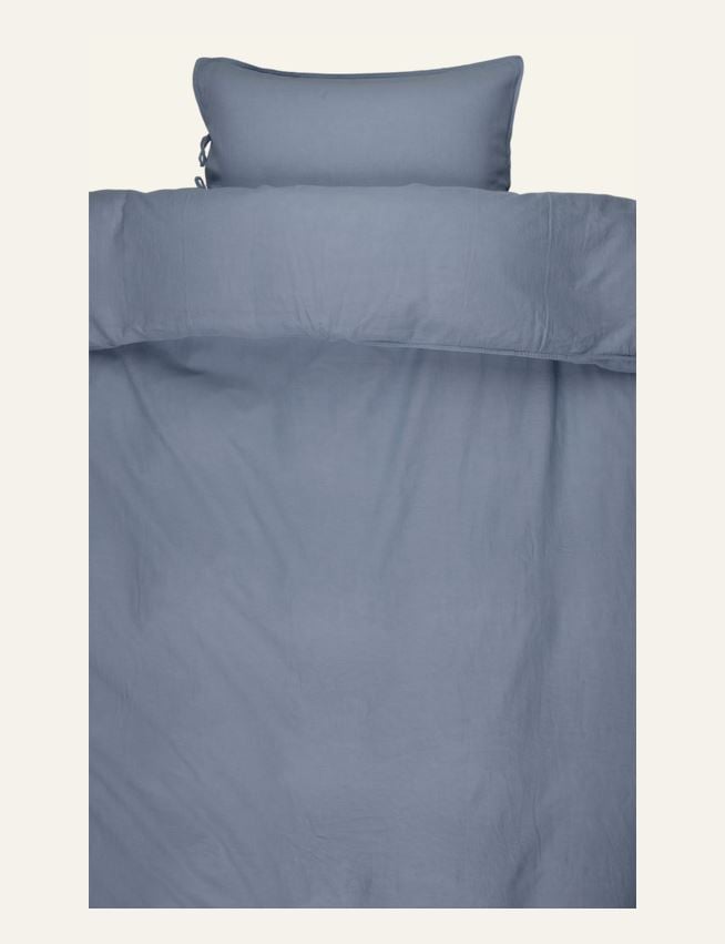 Pussilakanasetti puolipellavaa farkunsininen - 2