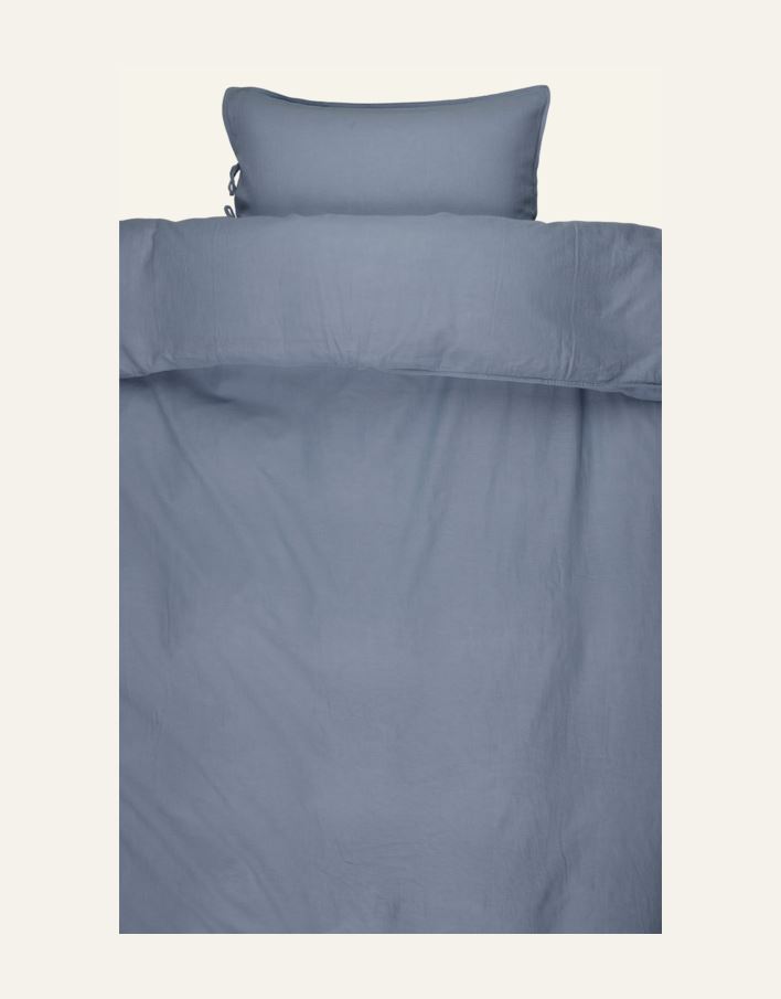 Pussilakanasetti puolipellavaa farkunsininen - 2