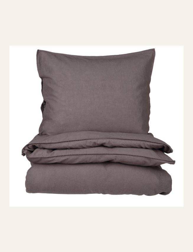 Pussilakanasetti puolipellavaa tummanharmaa - 3