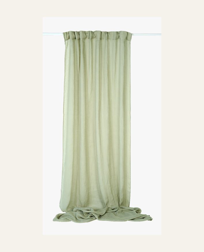 Pellavaverho vihreä - 140x240 cm vihreä - 1