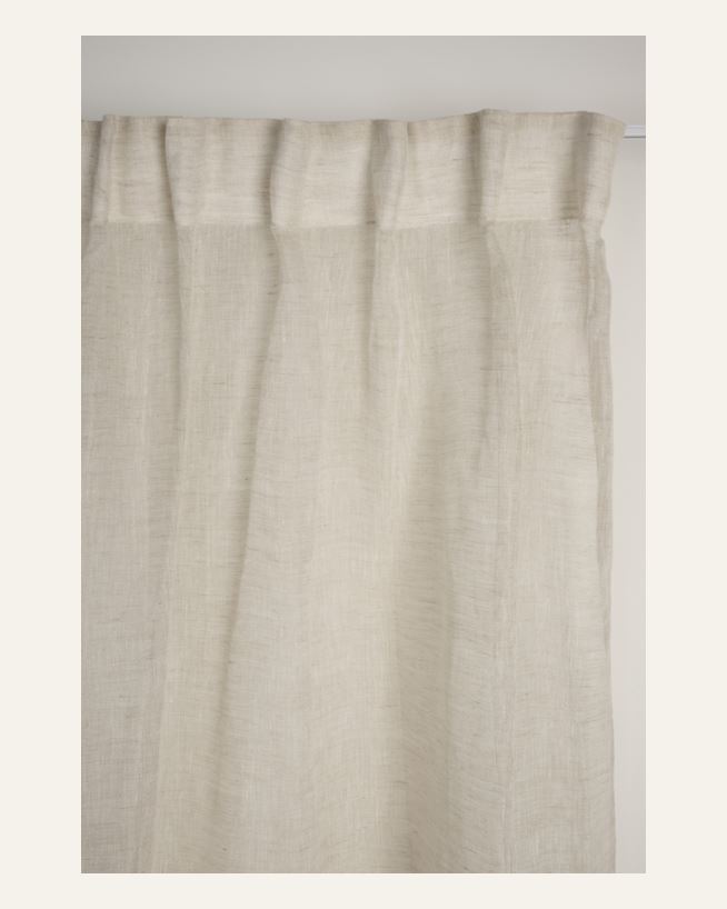 Pellavaverho luonnonväri - 140x250 cm luonnonväri - 1