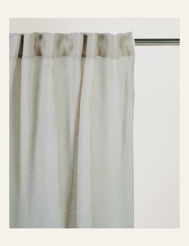 Pellavaverho tumma hiekka - 3