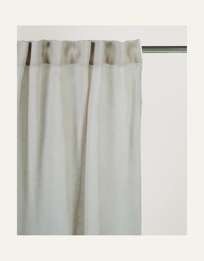 Pellavaverho tumma hiekka - 3