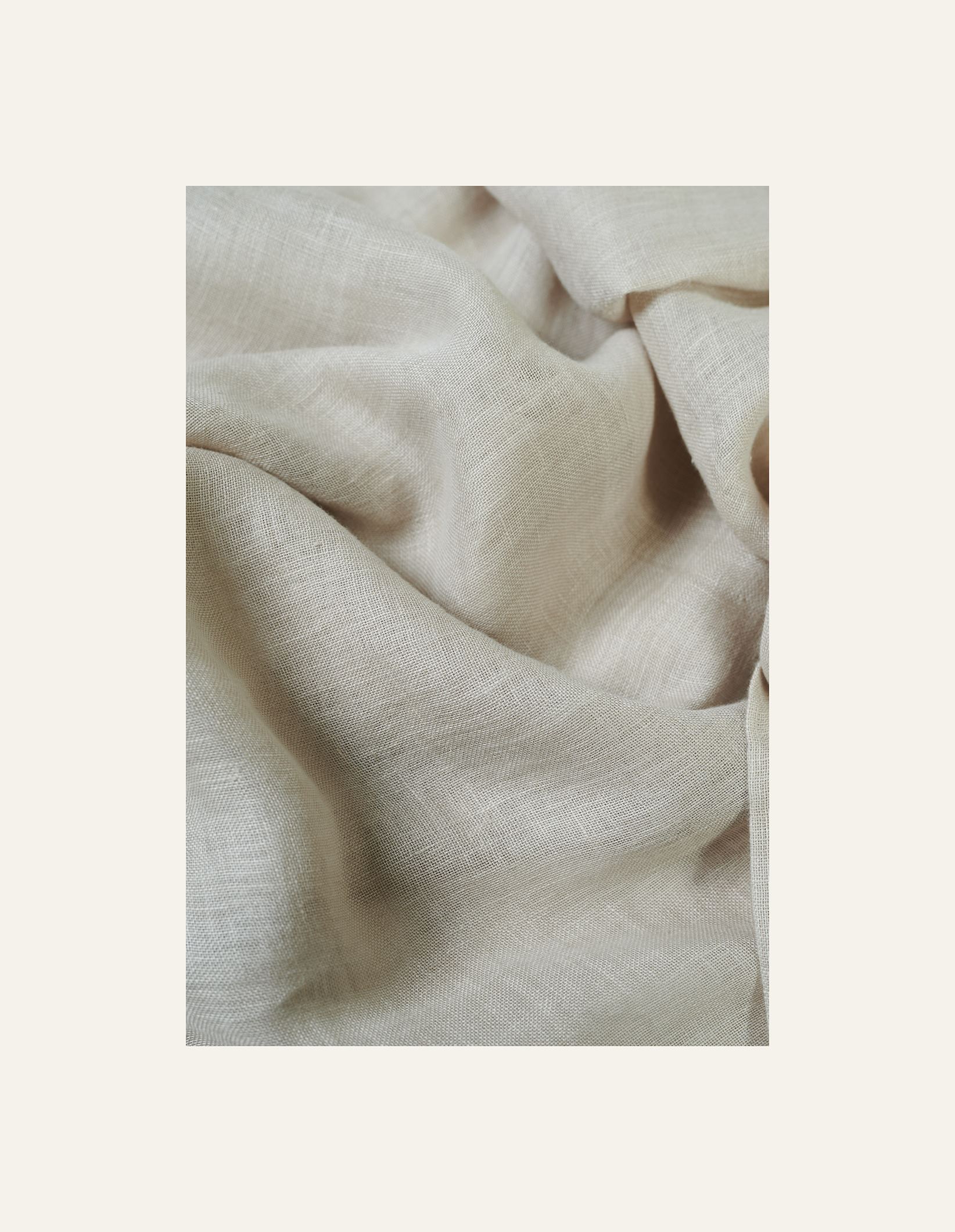 Pellavaverho tumma hiekka - 2