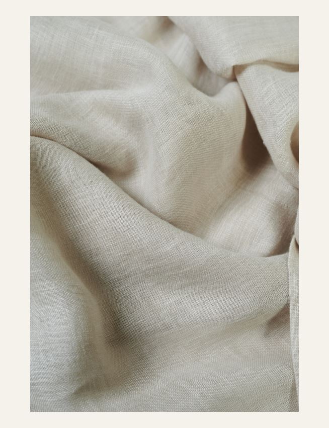 Pellavaverho tumma hiekka - 2