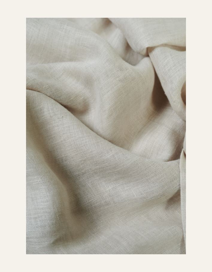 Pellavaverho tumma hiekka - 2