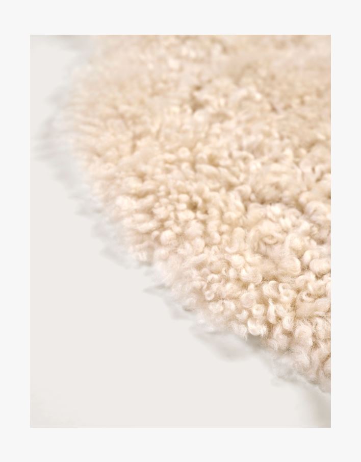 Curly lampaantalja luonnonväri - 85 cm luonnonväri - 1