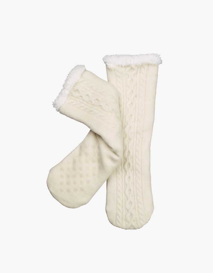 Cosy Socks sukat luonnonvalkoinen - one size luonnonvalkoinen - 1