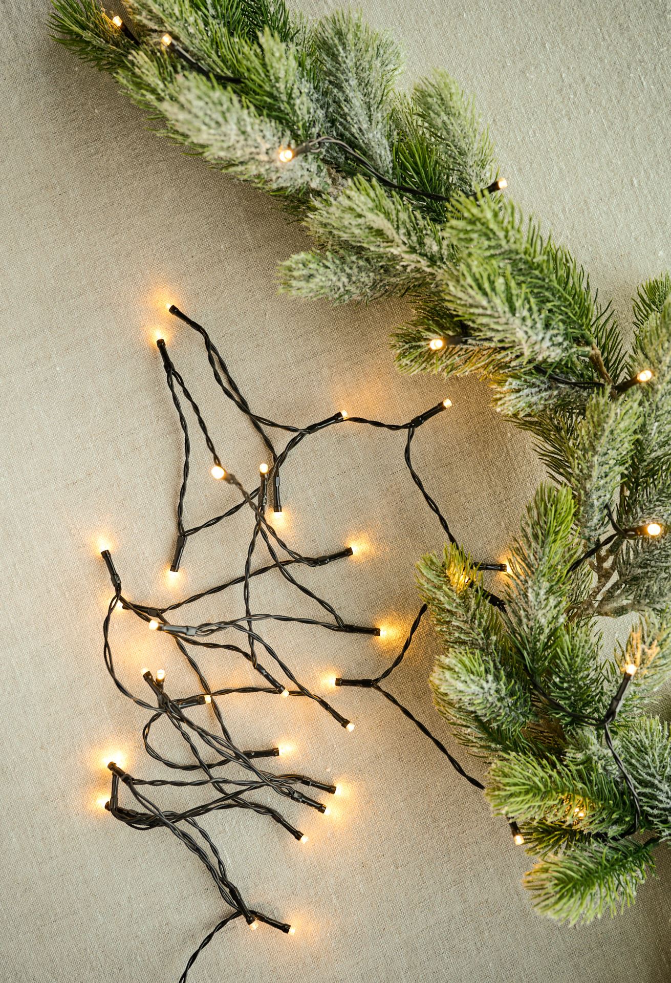 Led-valosarja musta - 390 cm musta - 1