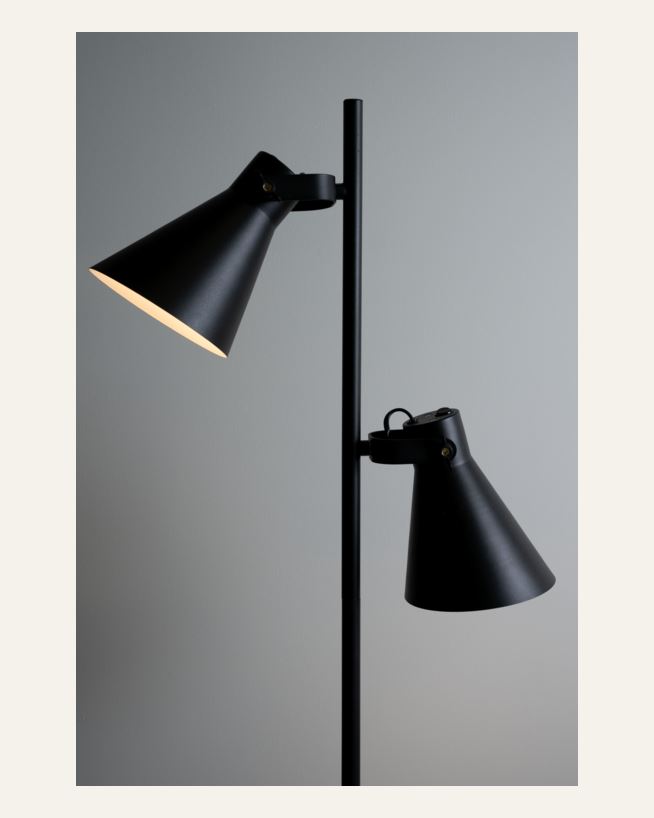 Lattiavalaisin musta - ø16x154 cm musta - 1