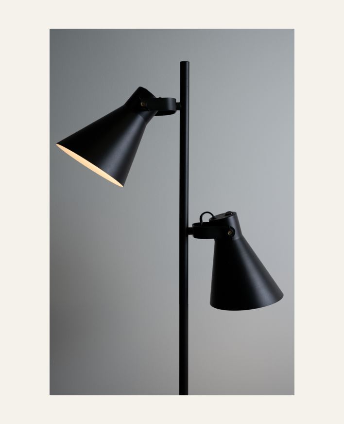 Lattiavalaisin musta - ø16x154 cm musta - 1