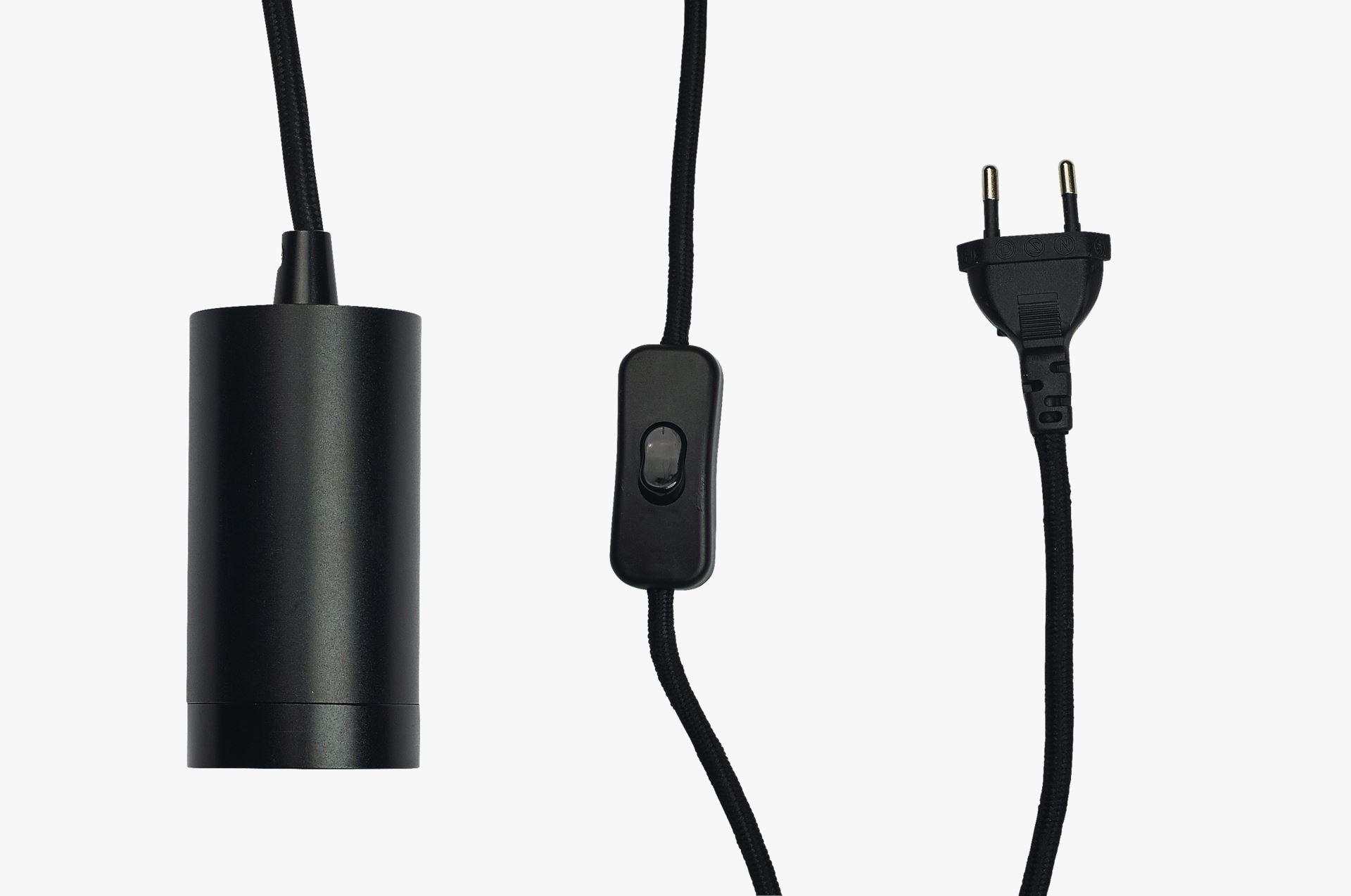 Valaisinjohto musta - 3