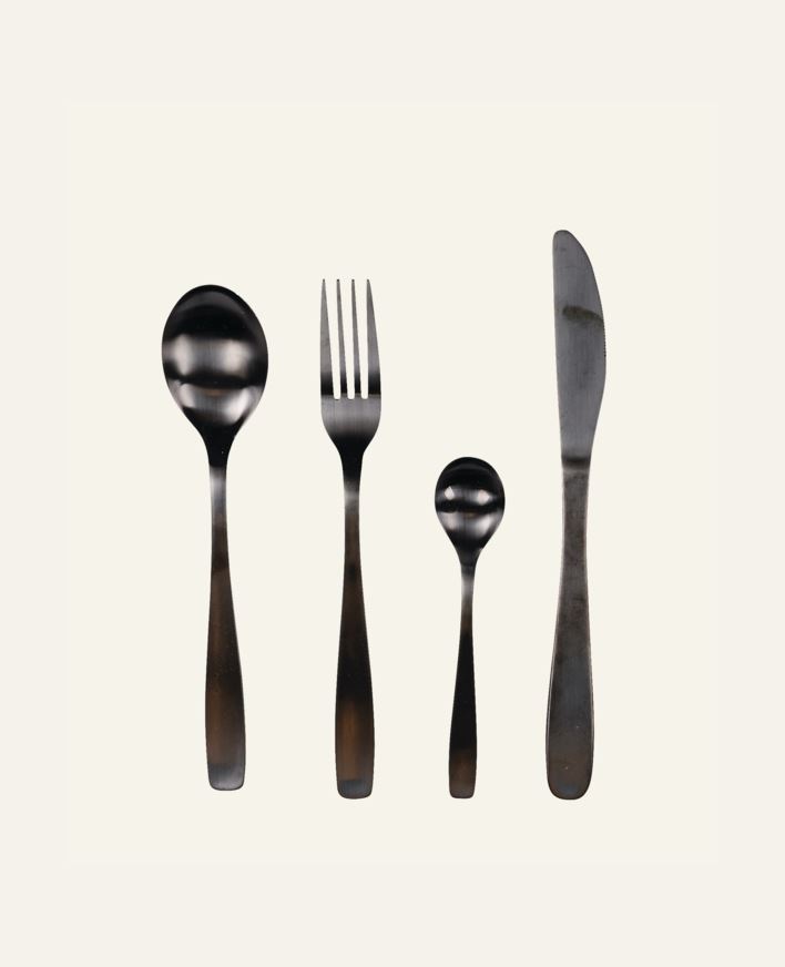 Aterimet, 4 osaa musta - 000 musta - 1