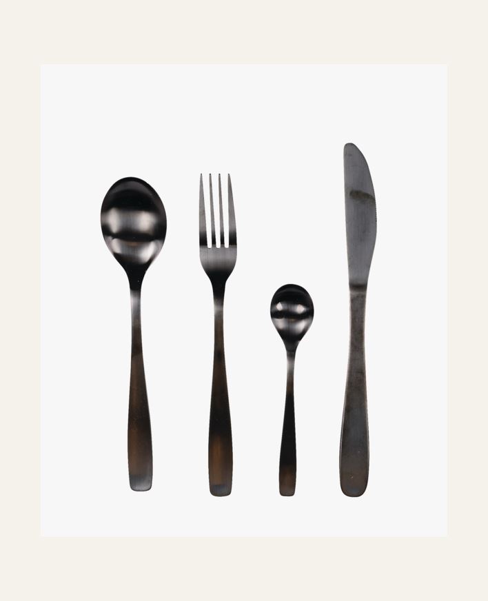 Aterimet, 4 osaa musta - 000 musta - 1